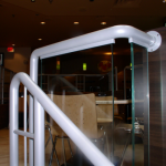 Custom Handrail with Glass Panels