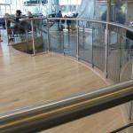Railing With Glass Panels