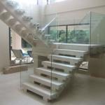 Modern Staircase With Structural Glass